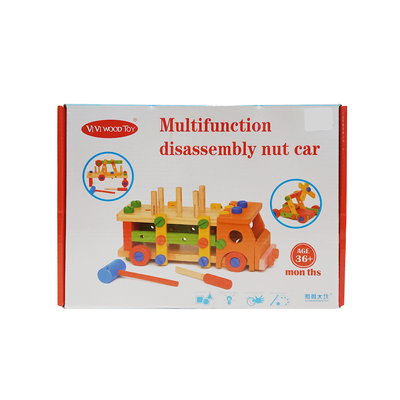 Wooden Multifunction Disassembly Nut Car