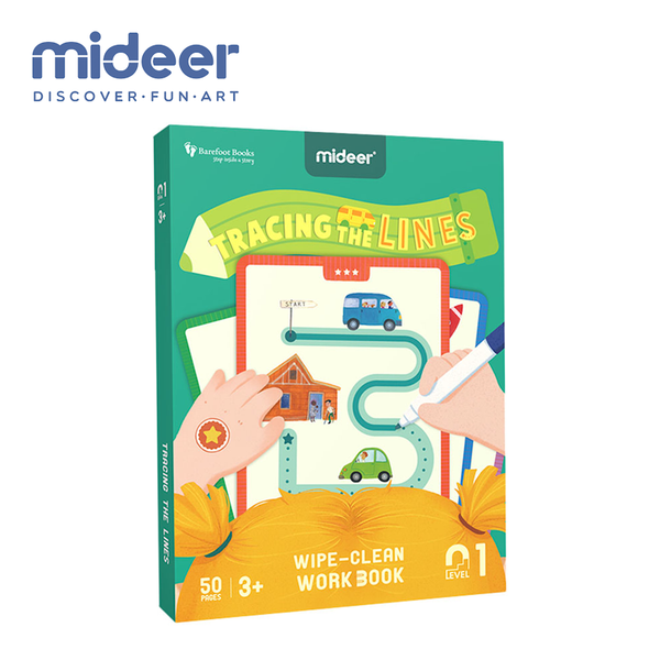 Mideer Tracing the Lines - Wipe-Clean Workbook