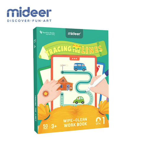 Mideer Tracing the Lines - Wipe-Clean Workbook