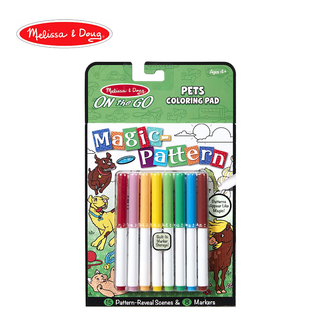 Melissa & Doug On-the-Go Magic Pattern Coloring Pad- Pets