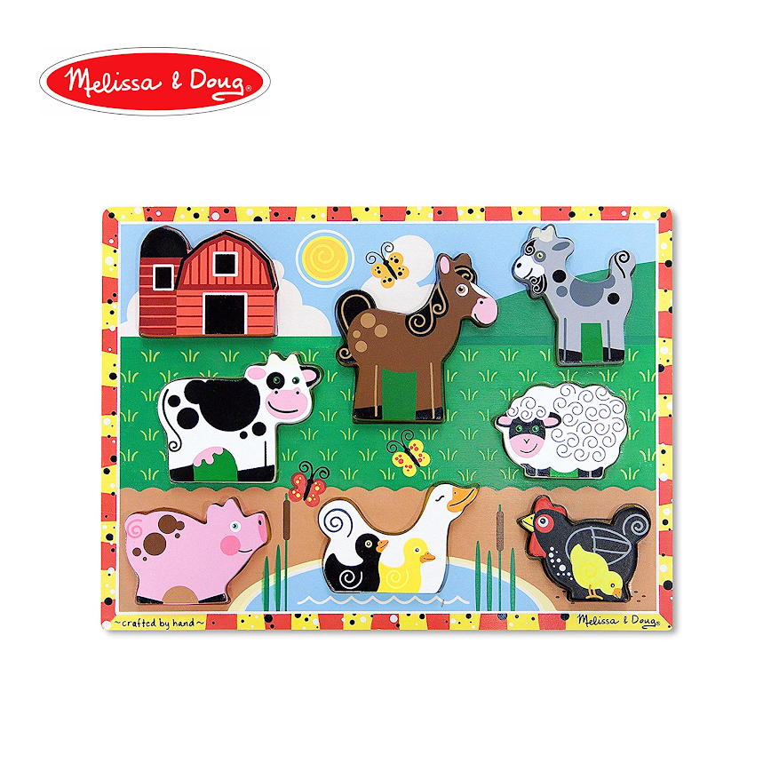 Melissa & Doug Chunky Puzzles - Farm Animals