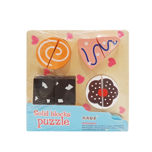 Kabi Solid Blocks Puzzle - Cutting Food