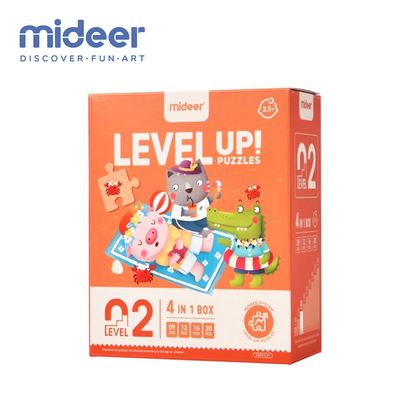 Mideer 4-in-1 Level Up! Puzzles - Level 2 Seasons