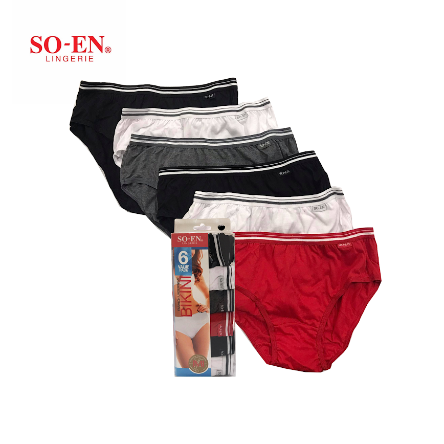 NEW Women's SOEN Panties Underwear FULL sz M MEDIUM box of 12