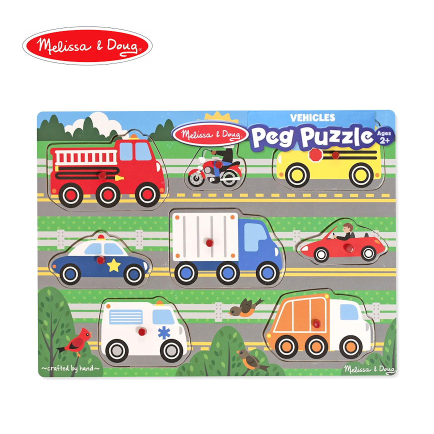 Melissa & Doug Peg Puzzle - Vehicles 2