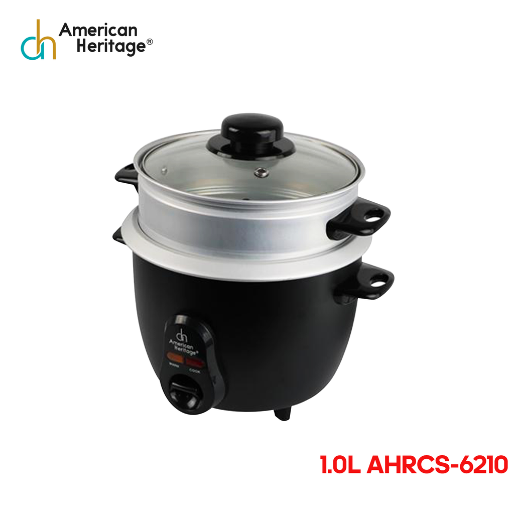 American Heritage Rice Cooker With Steamer 1.0L