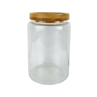 Glass Canister with Wooden Cover 1000ml