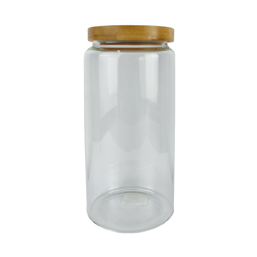 Glass Canister with Wooden Cover 1400ml