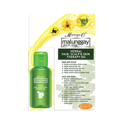 Moringa-02 Malunggay Herbal Hair Scalp and Skin Therapy Oil 30mL