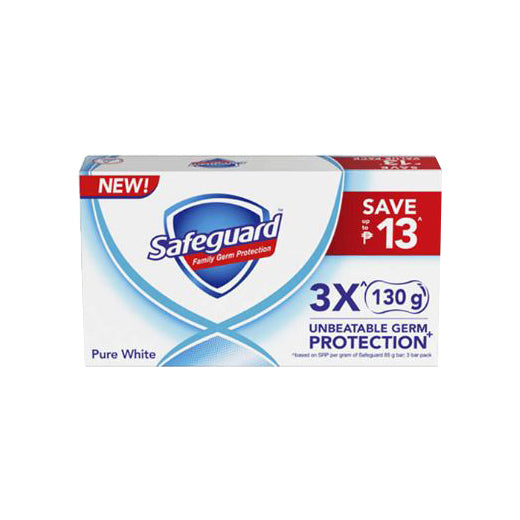 Safeguard Bar Soap Pure White 3pid Pack Yaman 125g