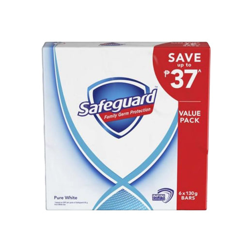 Safeguard Purewhite Value Pack 135gx6