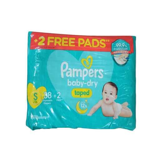 Pampers Baby Dry Diaper Small 38s