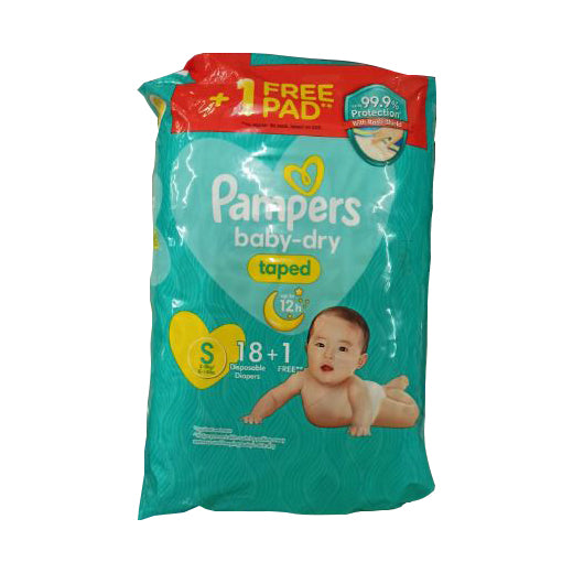 Pampers Baby Dry Diaper Small 18s