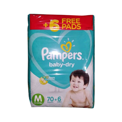 Pampers Baby Dry Diaper Medium (65+5)s