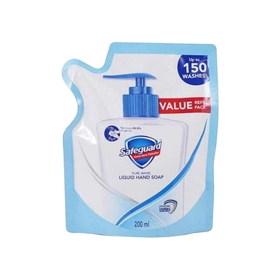 Safeguard Liquid Hand Soap White 200ml Refill