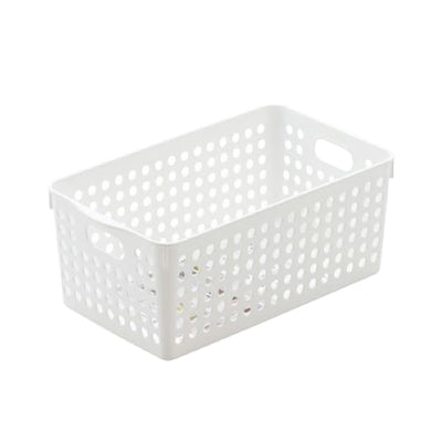 Plastic Basket 16.6x29.3x11.5cm - White
