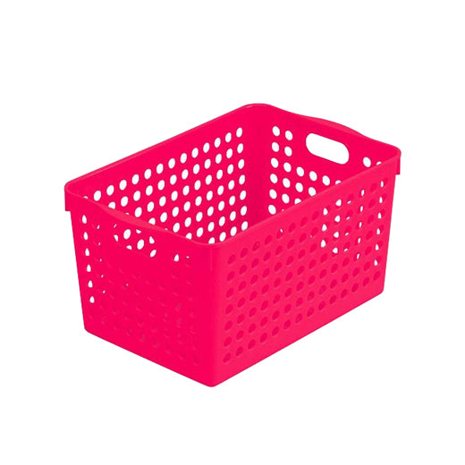 Deep Stock Basket (18 × 27.4 × 14.3cm) - Rose Pink