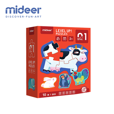 Mideer Level Up! Puzzle- Level 1- Animals
