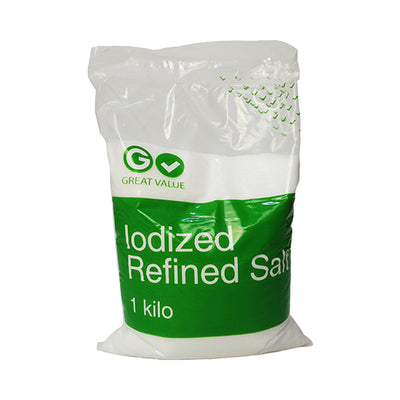 Great Value Iodized Refined Salt 1 Kilo