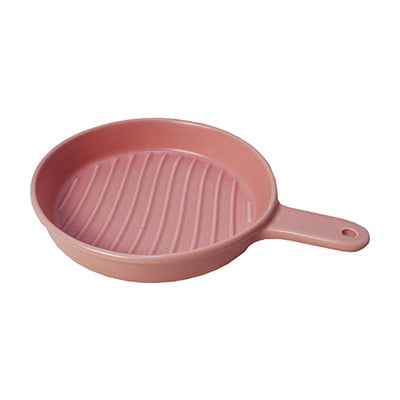 Pink Ceramic Bakeware with Handle 10 inches