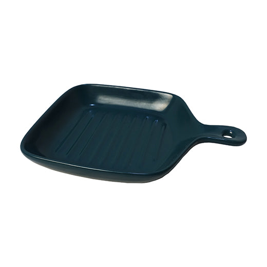 Green Ceramic Serving Dish Paddle 9 inches