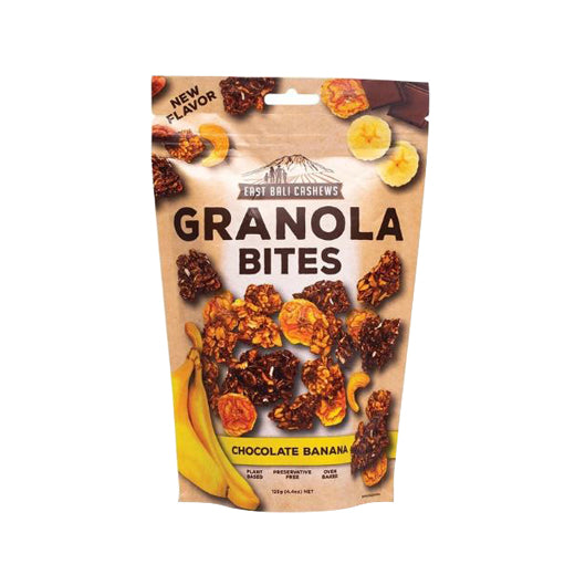 East Bali Cashews Granola Bites Chocolate Banana 125g