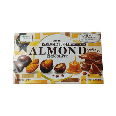 Lotte Almond Chocolate Caramel & Toffee 76g