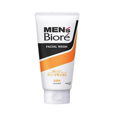 Kao Biore Men's Facial Wash Deep Moist Facial Cleanser Non-Scrub 130g