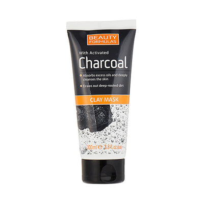 Beauty Formulas With Active Charcoal Clay Mask 100mL