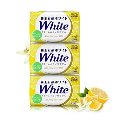 KAO White Refresh Citrus Fragrance bar Soap 3's