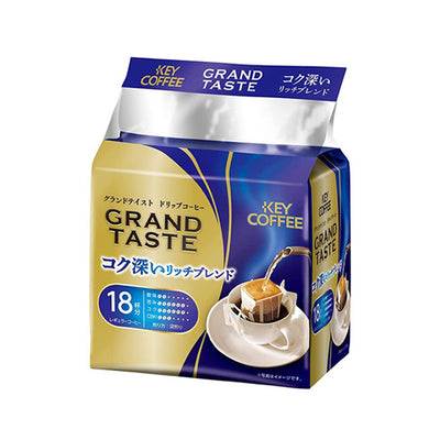 Key Coffee Drip Bag Grand Taste Rich Rich Blend 6gx18s