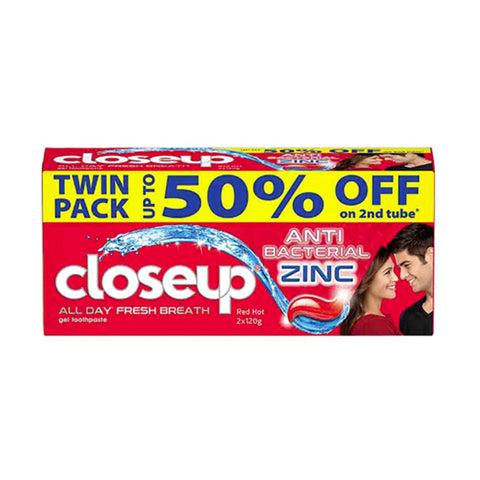 Closeup Red Hot 2x120g Twin Pack