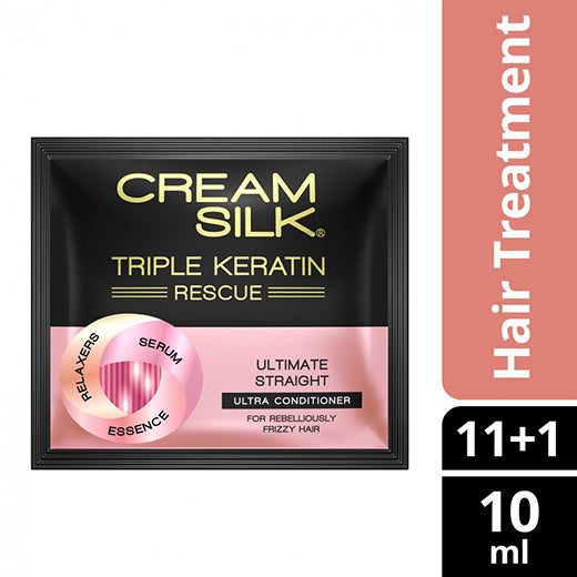 Buy 11 Creamsilk Tri-Keratin Straight 10ml Get 1 Free