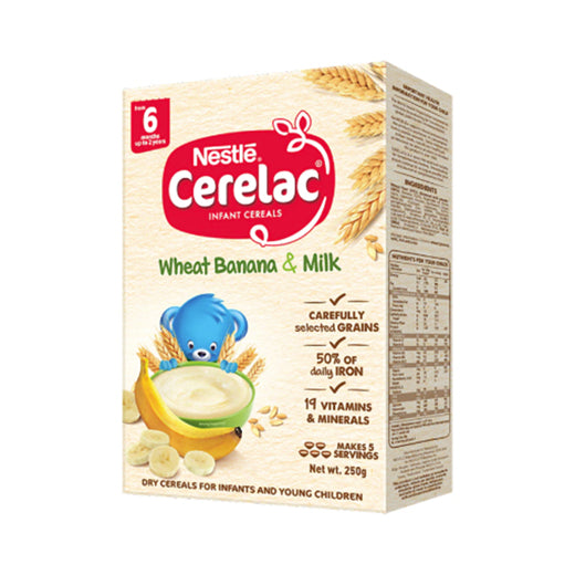 Cerelac Wheat Banana & Milk 250g + Free