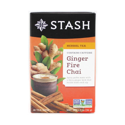 Stash Herbal Tea & Mate Ginger Fire Chai 18s 1.2oZ