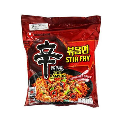 Nongshim Shin Ramyun Stir Fry Gourmet Spicy Noodles Pouch 131g