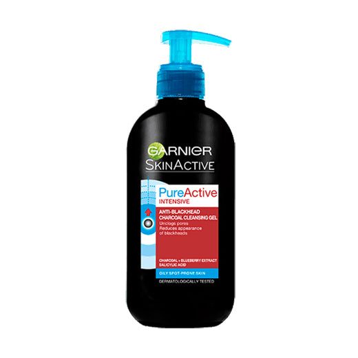 Garnier Skinactive Pureactive Charcoal Anti-Blackhead Cleansing Gel 200mL
