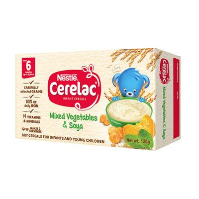 Cerelac Mixed Vegetable & Soya 120g