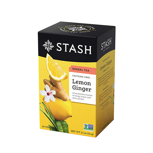 Stash Lemon Ginger Herbal Tea 20's
