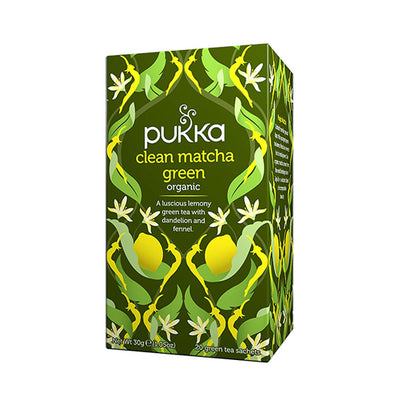 Pukka Clean Matcha Green Organic Lemony Green Tea 20's