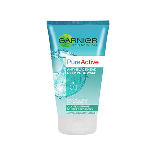 Garnier Skinactive Pure Active Daily Deep Pore Wash Anti-Blemish And Shine 150mL