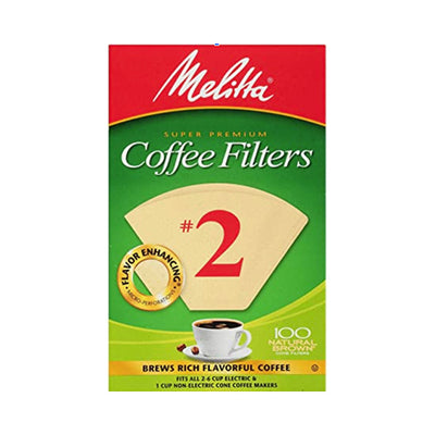 Melitta Bamboo Coffee Filter #2 Brown 80's