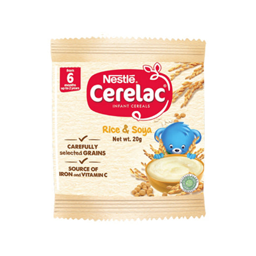 Nestle Cerelac Rice & Soya 20g